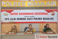 Polres Nganjuk Tingkatkan Kesiapan Nataru 2023 melalui Rakor Lintas Sektoral