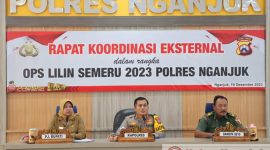 Polres Nganjuk Tingkatkan Kesiapan Nataru 2023 melalui Rakor Lintas Sektoral