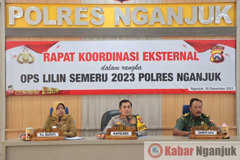 Polres Nganjuk Tingkatkan Kesiapan Nataru 2023 melalui Rakor Lintas Sektoral