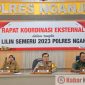 Polres Nganjuk Tingkatkan Kesiapan Nataru 2023 melalui Rakor Lintas Sektoral
