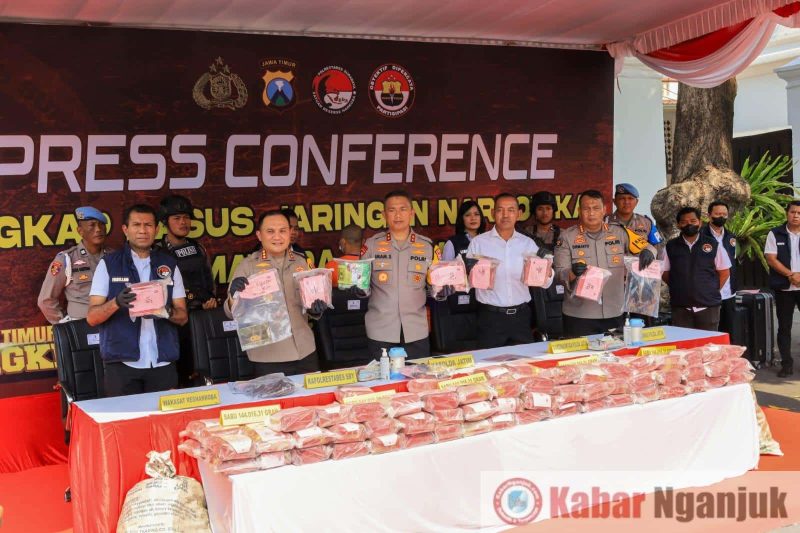 Sita 144 kilogram sabu, Kapolda Jatim Pimpin Rilis Ungkap Kasus Narkoba Jaringan Antar Provinsi