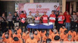 49 Tersangka yang Kini Diamankan Oleh Polres Jember