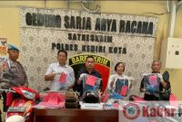 <Barang Bukti yang berhasil di amankan oleh Polres Kediri>