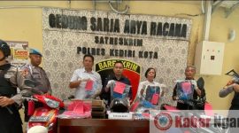 <Barang Bukti yang berhasil di amankan oleh Polres Kediri>