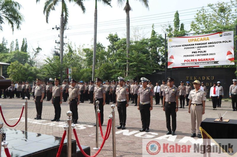 <Upacara Korp Raport Kenaikan Pangkat 93 Anggota Polri dan ASN>