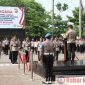 Upacara Sertijab berlangsung di lapangan apel Polres Nganjuk