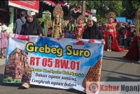 Meriah! Kirab Budaya Grebek Suro di Kecamatan Ngetos Diikuti Ratusan Peserta