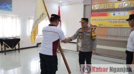 Peresmian Struktur Organisasi Baru dan Susunan Pengurus Komite Olahraga Polri Polres Nganjuk