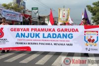 Parade Pramuka Garuda 2024 Warnai Gebyar Pramuka di Nganjuk