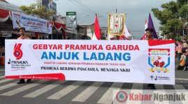 Parade Pramuka Garuda 2024 Warnai Gebyar Pramuka di Nganjuk