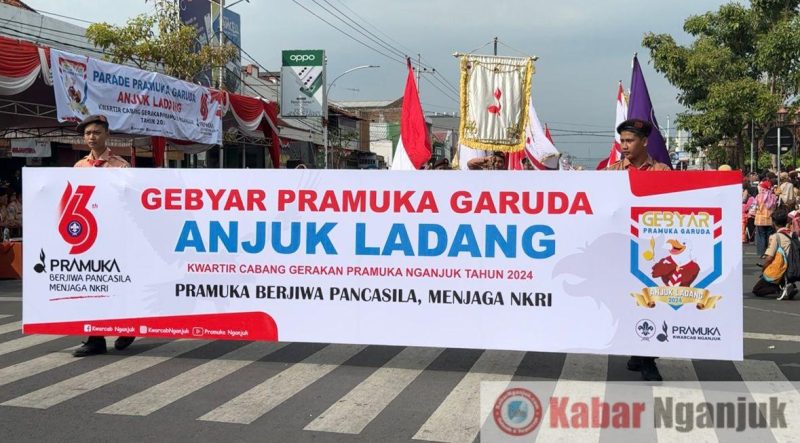 Parade Pramuka Garuda 2024 Warnai Gebyar Pramuka di Nganjuk