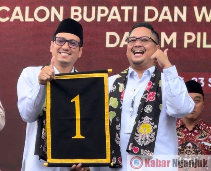 Pasangan Calon Bupati Nganjuk Nomor Urut 1, Muhibbin-Aushaf.