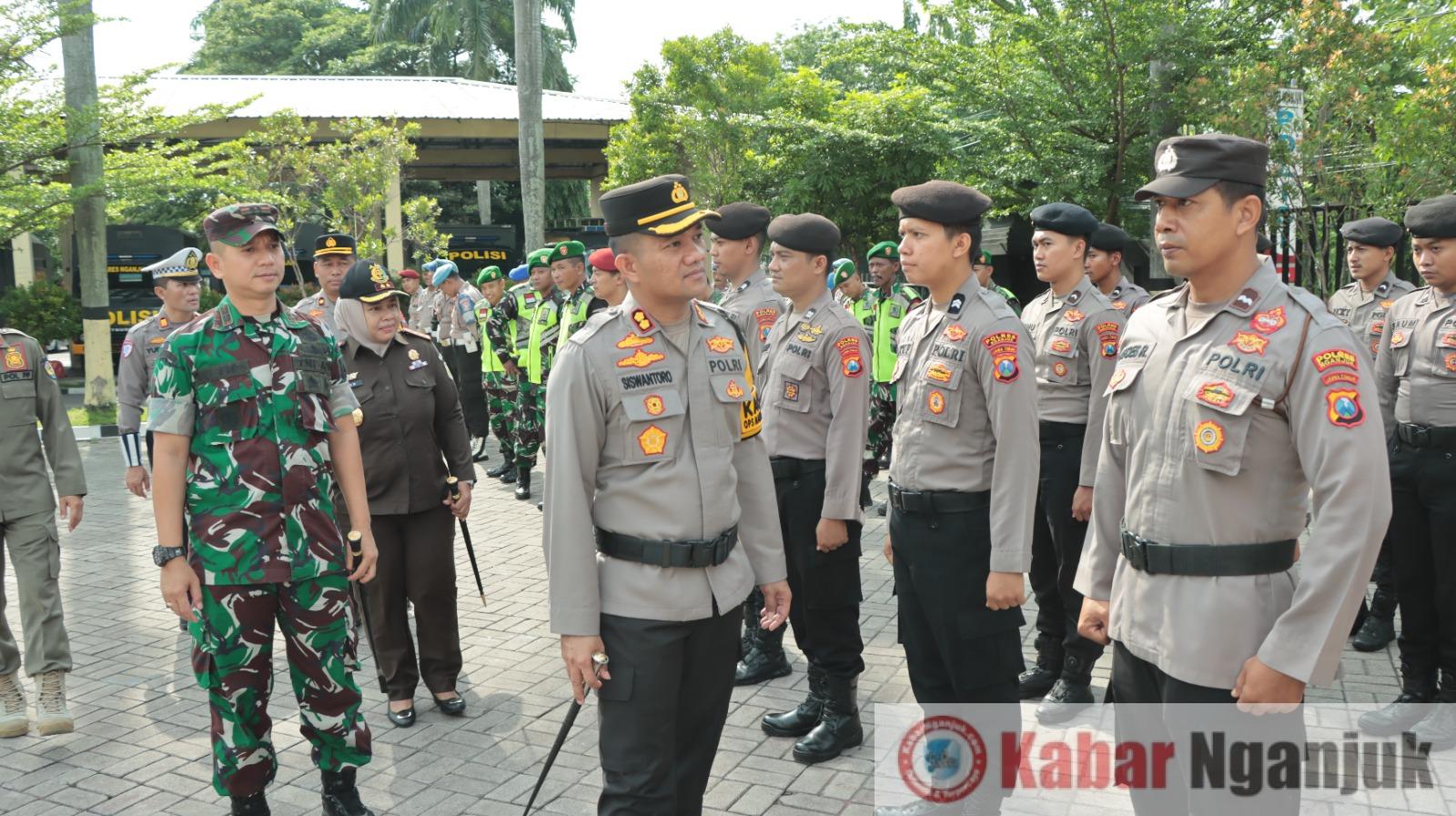 Apel Operasi Lilin Semeru: Polres Nganjuk Optimalkan Pengamanan Nataru 2024